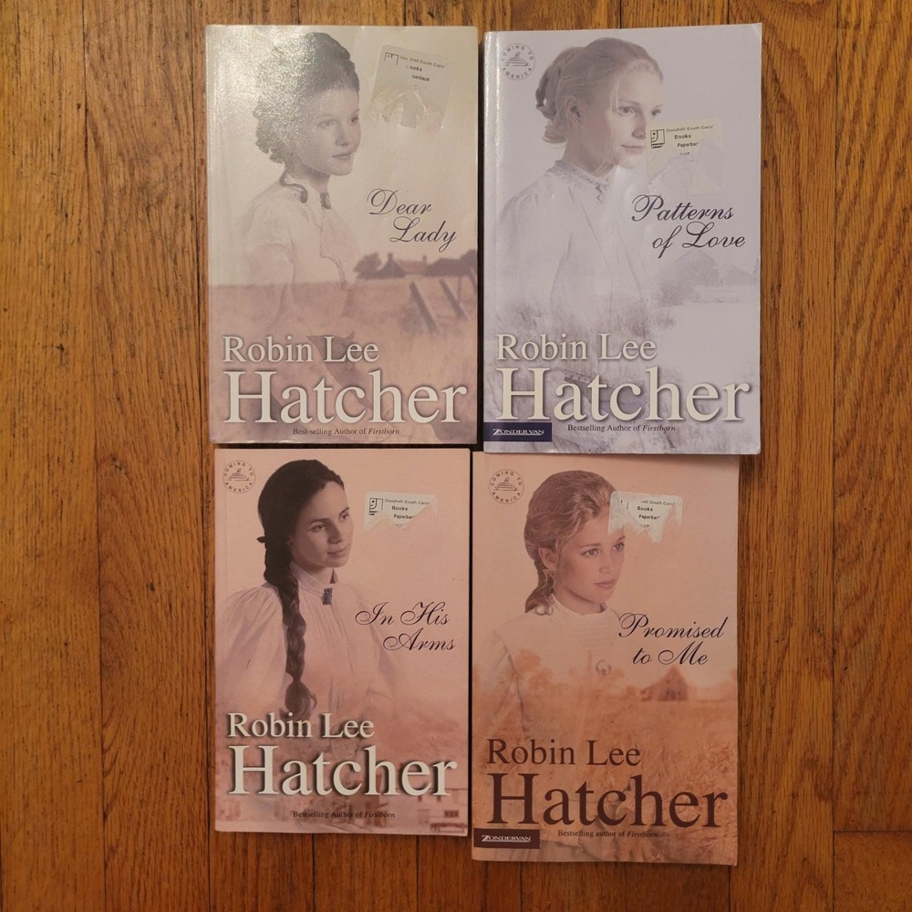 Robin Lee Hatcher Coming to America Series 1-4 Paperback Set Christian Romance